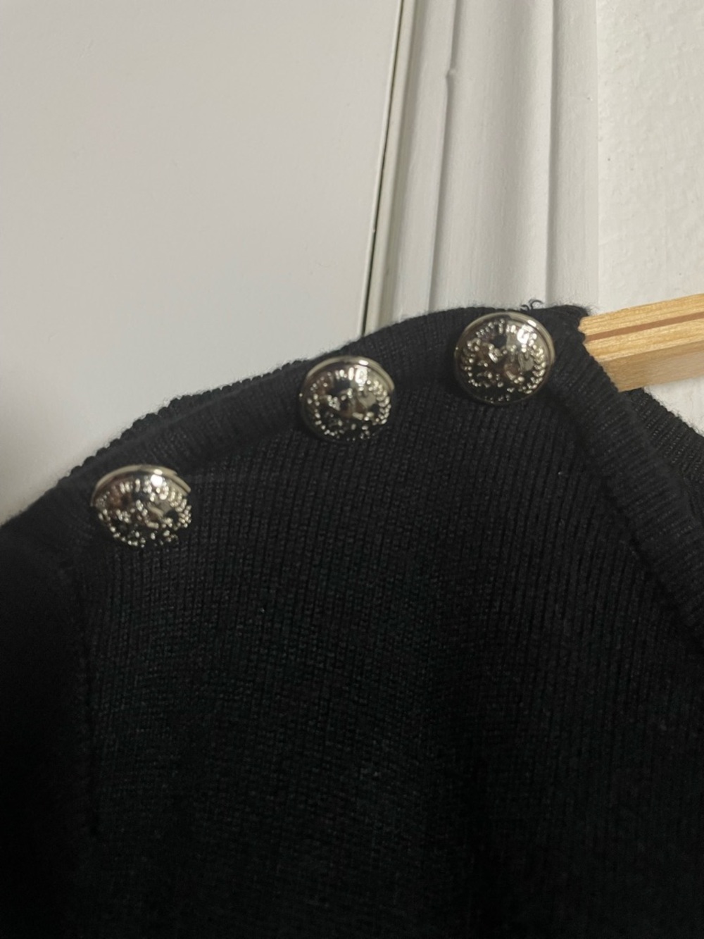 Tommy Hilfiger Women's Black Long Sleeve Embellished Sweater Dress Size Medium - Picture 4 of 5
